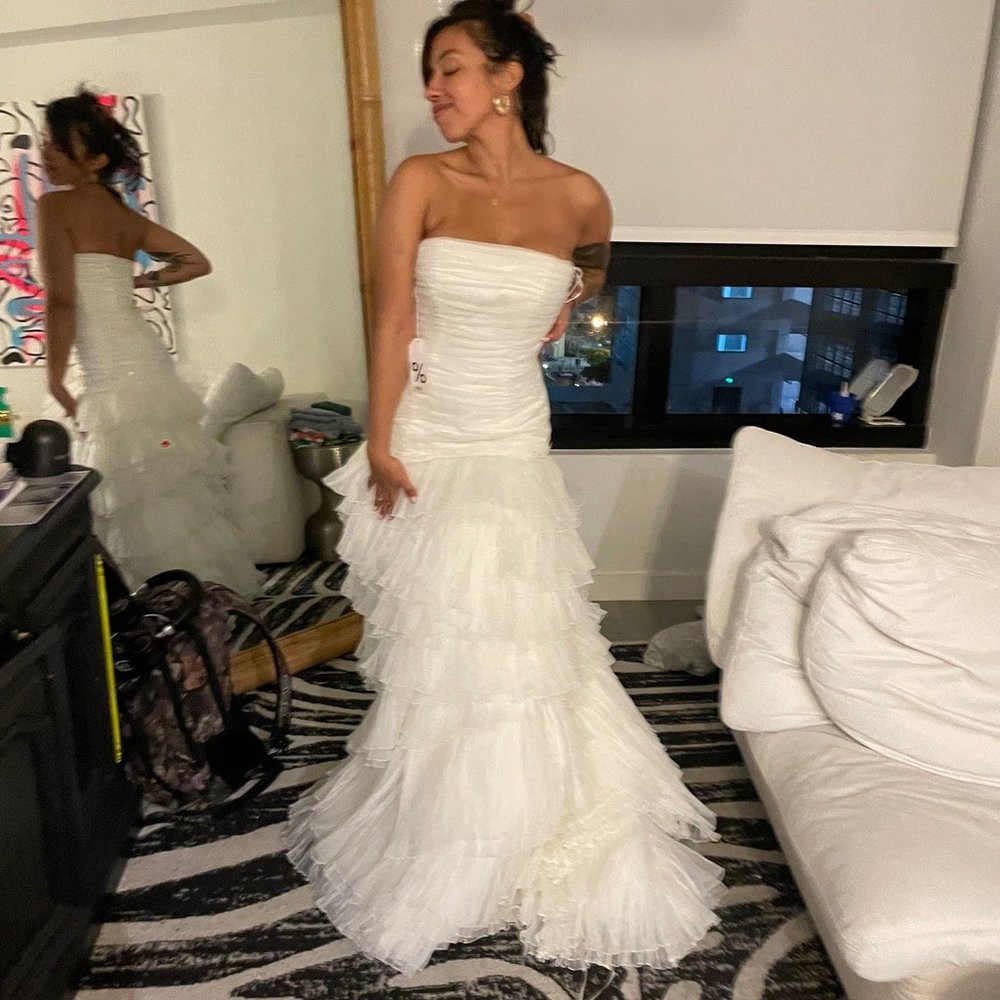 NWT ROSA CLARA WEDDING GOWN UNALTERED SAMPLE